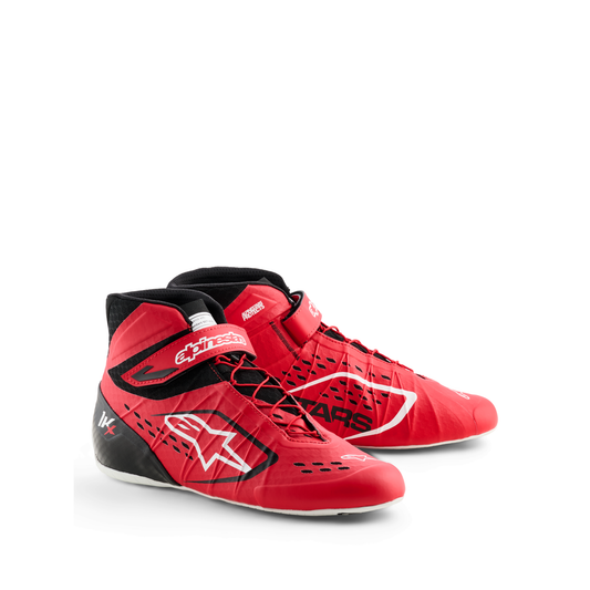 Zapatillas de Karting Alpinestars Tech-1 KX V3 FIA 8877-2022 Rojo/Negro, vista frontal