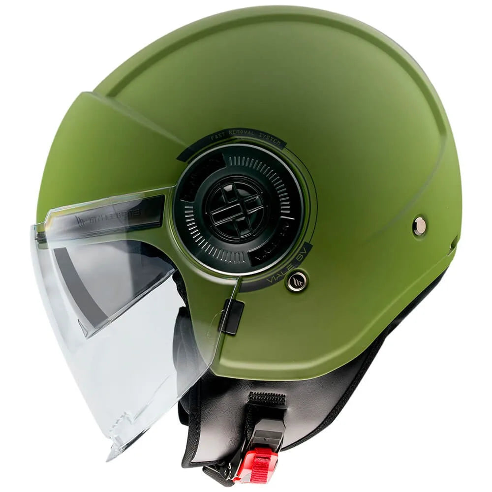 Casco MT Helmets Viale SV S Solid A6 Verde Mate 2