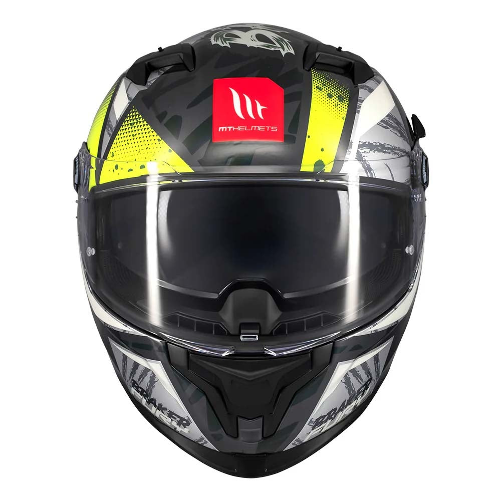 Casco integral MT Braker SV Fury C6 Brillo
