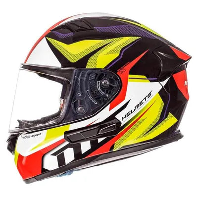 Casco MT Helmets KRE Lookout G4 Amarillo Flúor Brillo, vista 2