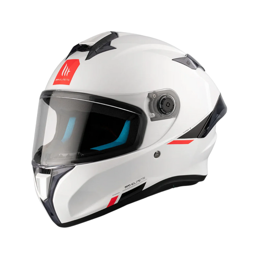 Casco MT Helmets Targo S Solid A0 Perla Brillo, vista 2
