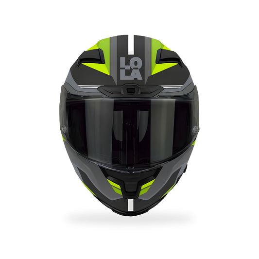 Casco Lola Helmets Marshall Negro-Amarillo - vista 2