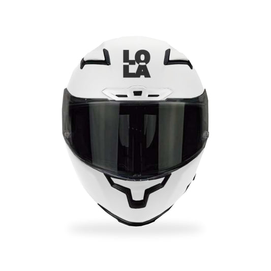 Casco Lola Helmets Nude Blanco Brillo - vista 2