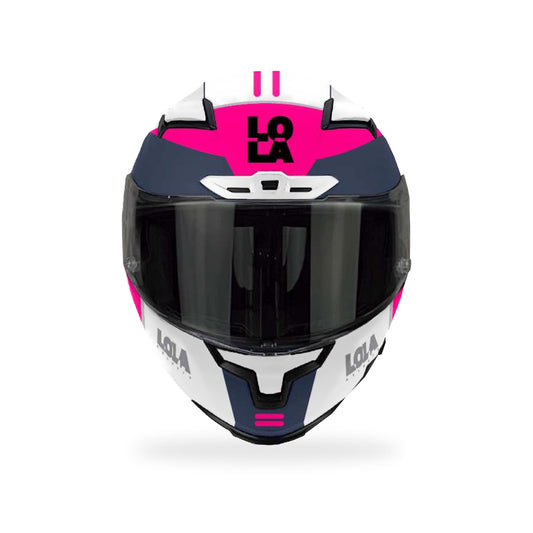 Casco Lola Helmets Tide Blanco-Rosa - vista 2