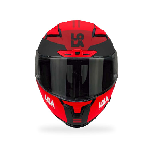 Casco Lola Helmets Tide Rojo-Negro - vista 2