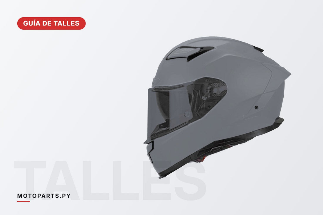 Casco Lola Nude para la guía de talles