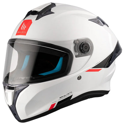 Casco MT Helmets Targo S Solid A0 Perla Brillo