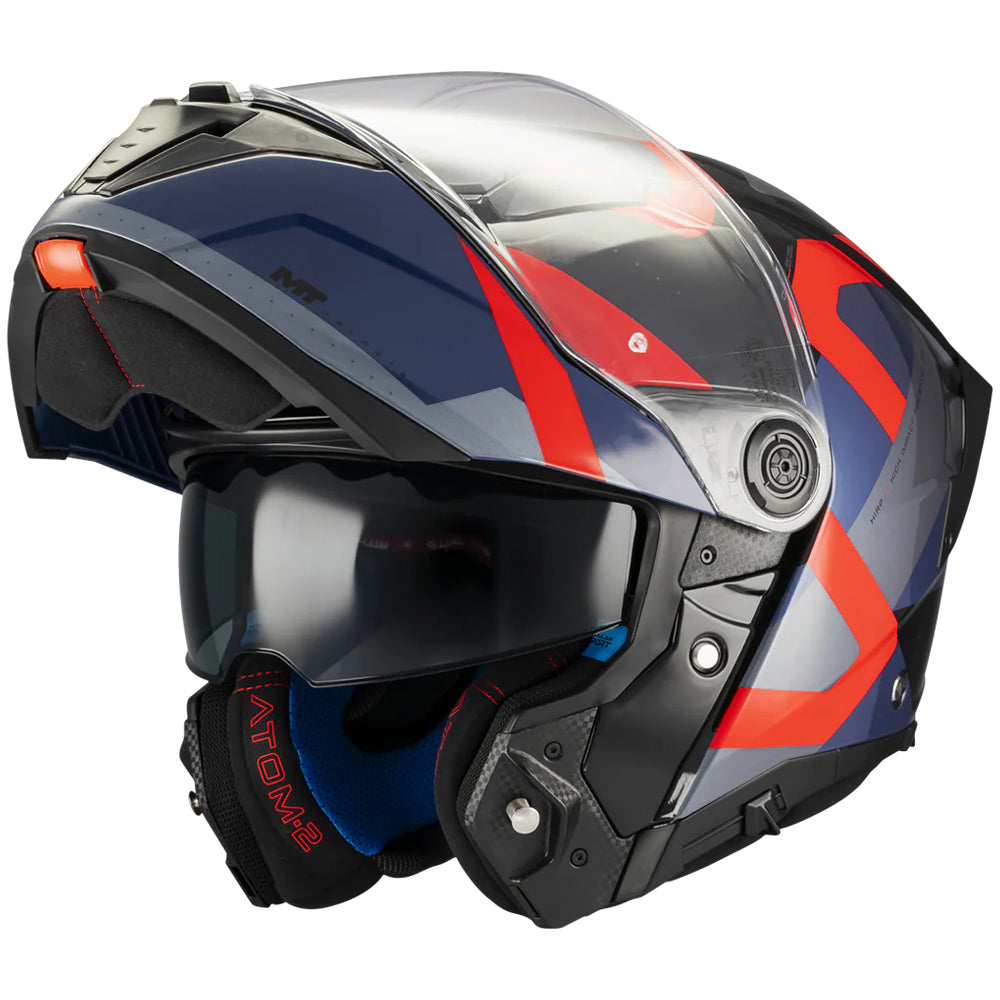 Casco MT Helmets Atom 2 SV Dexter B15 Brillo