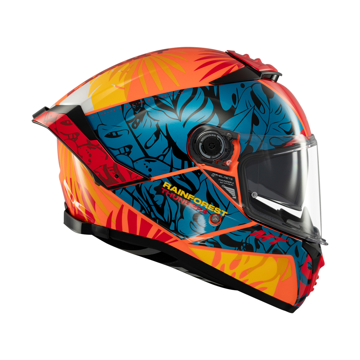 Casco MT Helmets Thunder 4 SV Rainforest C4 Brillo, vista 5