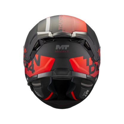 Casco MT Helmets Thunder 4 SV Waves B5 Mate, vista 5