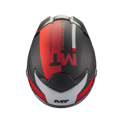 Casco MT Helmets Thunder 4 SV Waves B5 Mate, vista 6