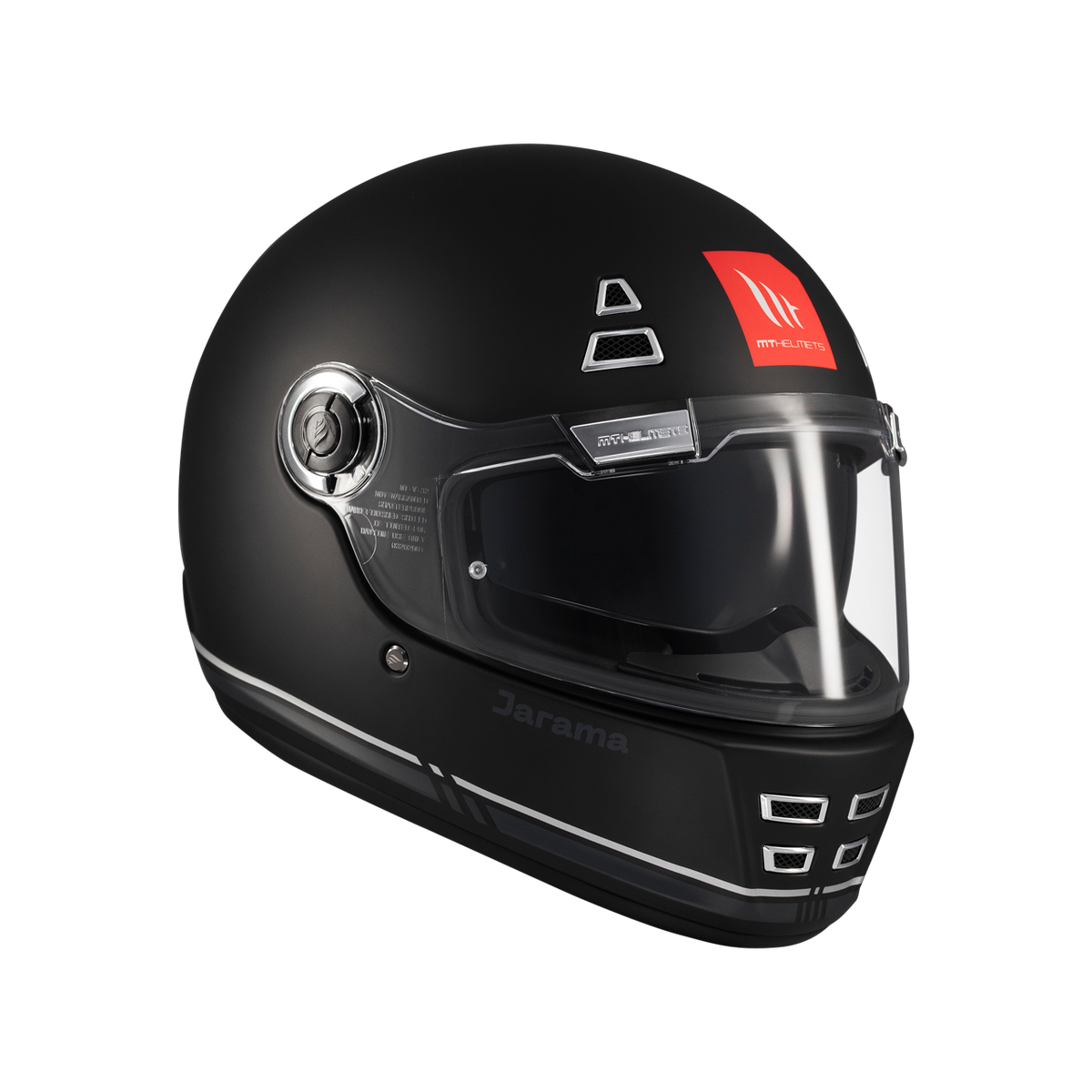 Casco MT Helmets Jarama SV Solid B2 Negro Mate, vista 4