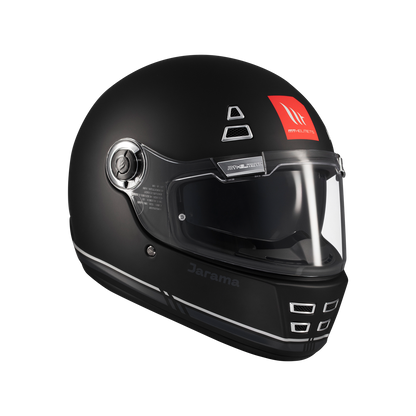 Casco MT Helmets Jarama SV Solid B2 Negro Mate, vista 4