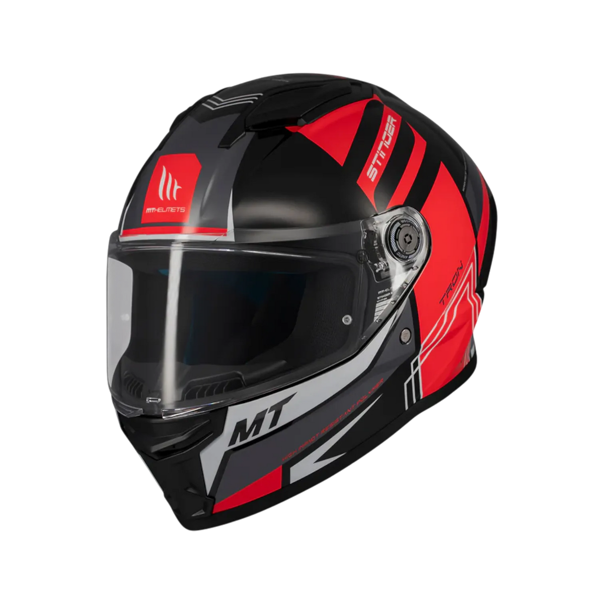 Casco MT Helmets Stinger 2 Tron B15 Brillo, vista 2