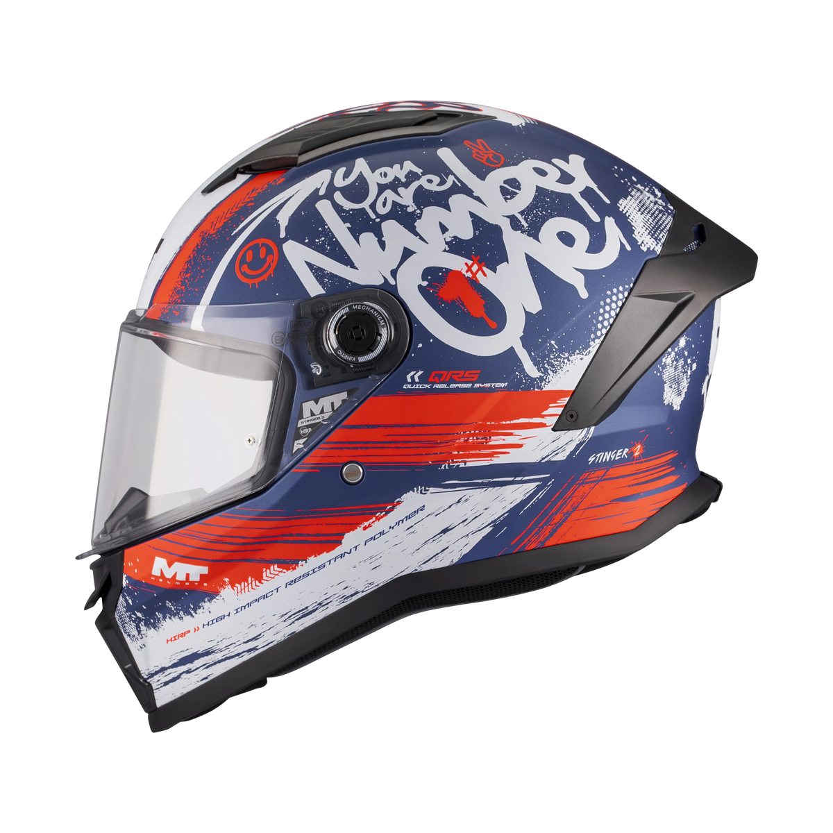 Casco MT Helmets Stinger 2 Rocket C17 Mate, vista 1