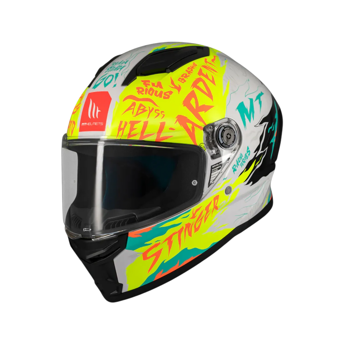 Casco MT Helmets Stinger 2 Ardent A3 Brillo, vista 2
