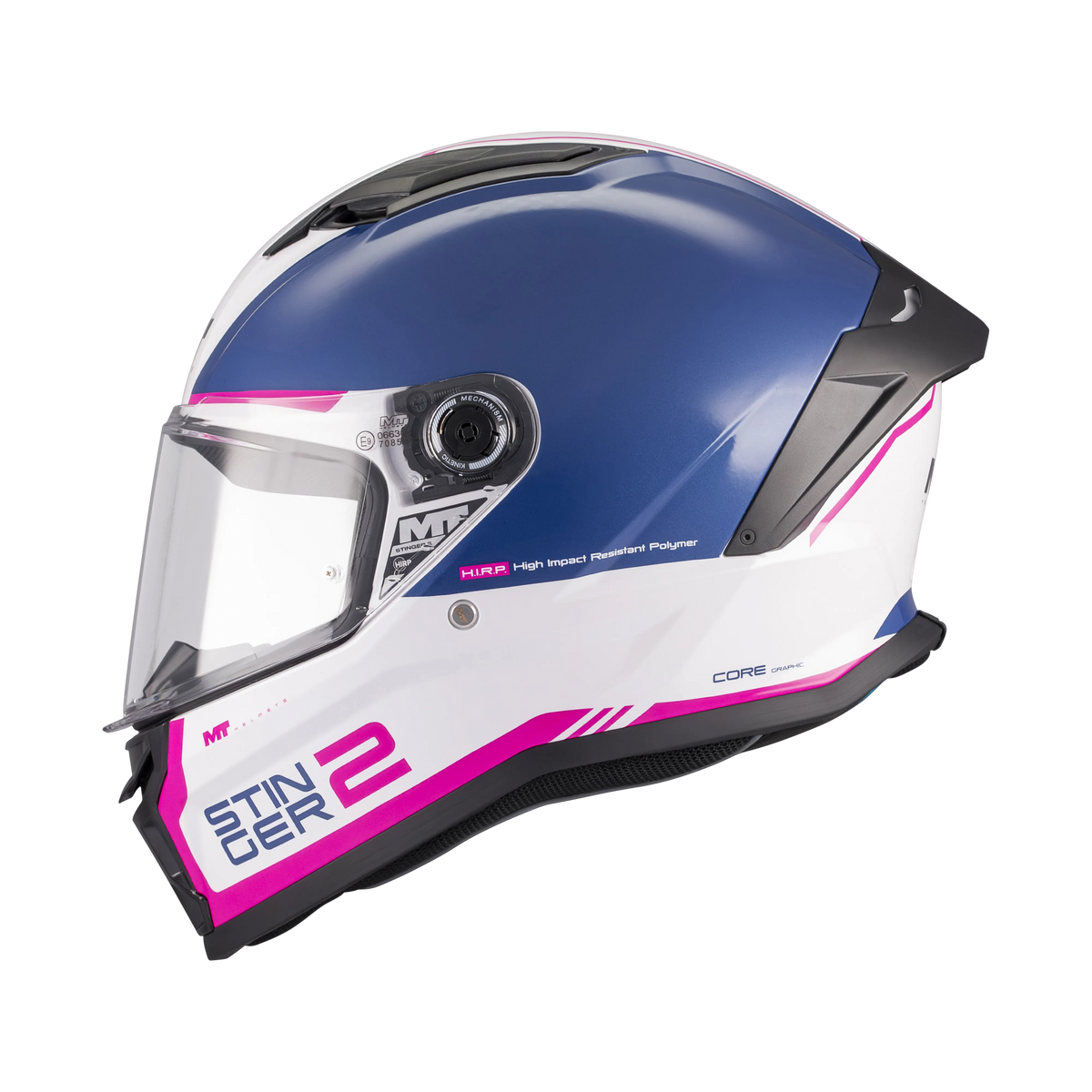 Casco MT Helmets Stinger 2 Core A8 Brillo, vista 1