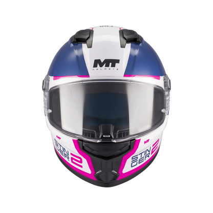 Casco MT Helmets Stinger 2 Core A8 Brillo, vista 3