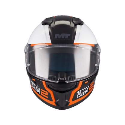 Casco MT Helmets Stinger 2 Core B0 Brillo, vista 3