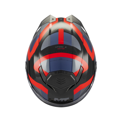 Casco MT Helmets Atom 2 SV Dexter B15 Brillo, vista 6