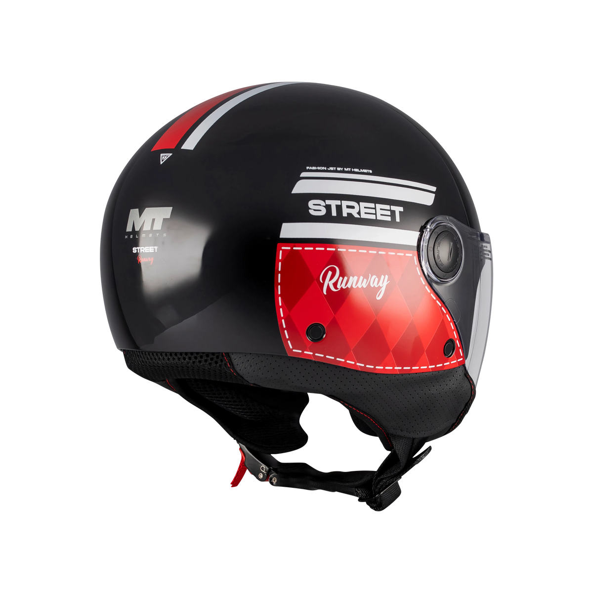 Casco MT Helmets Street S Runway B5 Brillo, vista 4