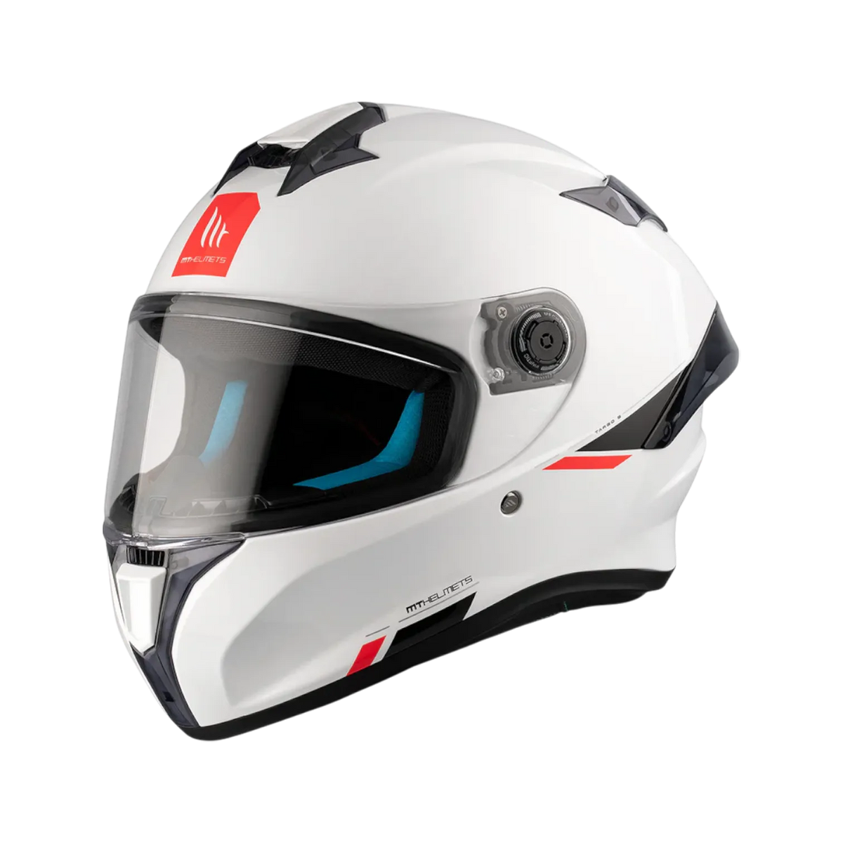 Casco MT Helmets Targo S Solid A0 Perla Brillo, vista 2