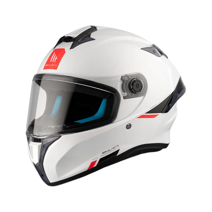 Casco MT Helmets Targo S Solid A0 Perla Brillo, vista 2