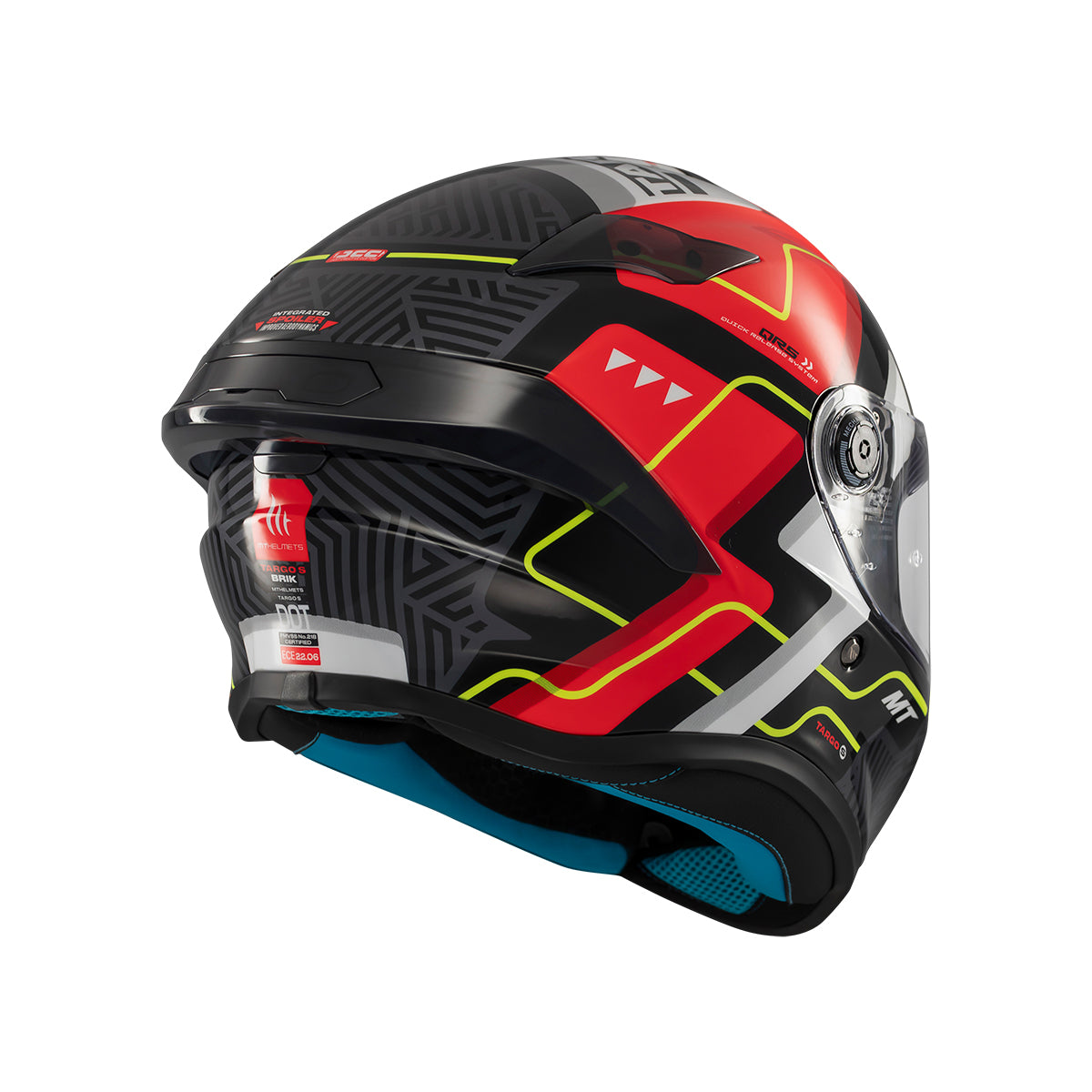 Casco MT Helmets Targo S Brik C5 Brillo, vista 4