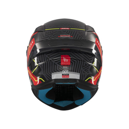 Casco MT Helmets Targo S Brik C5 Brillo, vista 5