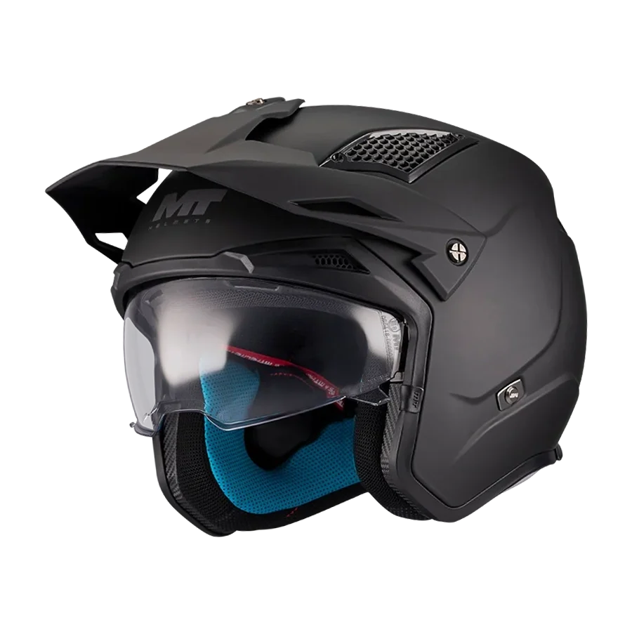 Casco MT Helmets District SV S Solid A1 Mate, vista 4