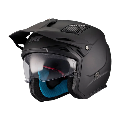 Casco MT Helmets District SV S Solid A1 Mate, vista 4