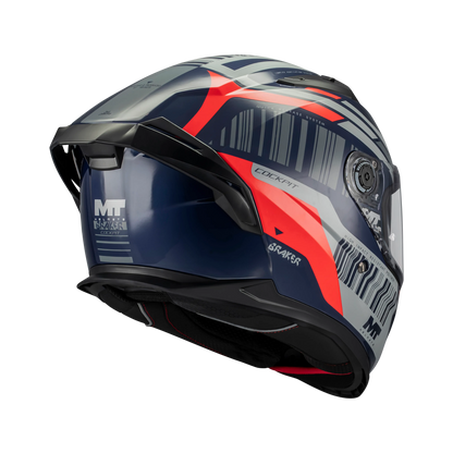 Casco MT Helmets Braker SV Cockpit C5 Brillo, vista 4