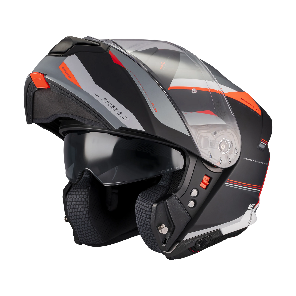 Casco MT Helmets Genesis SV Raccoon B5 Mate, vista 2