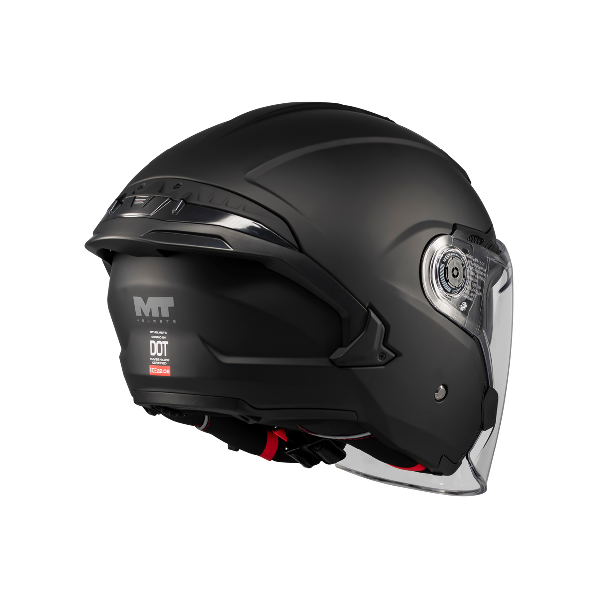 Casco MT Helmets Cosmo SV Pure A1 Mate, vista 6