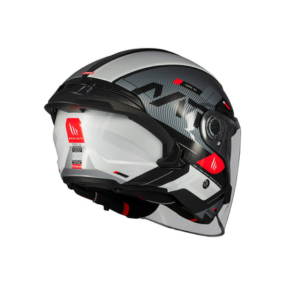 Casco MT Helmets Cosmo SV Silence B2 Brillo, vista 4