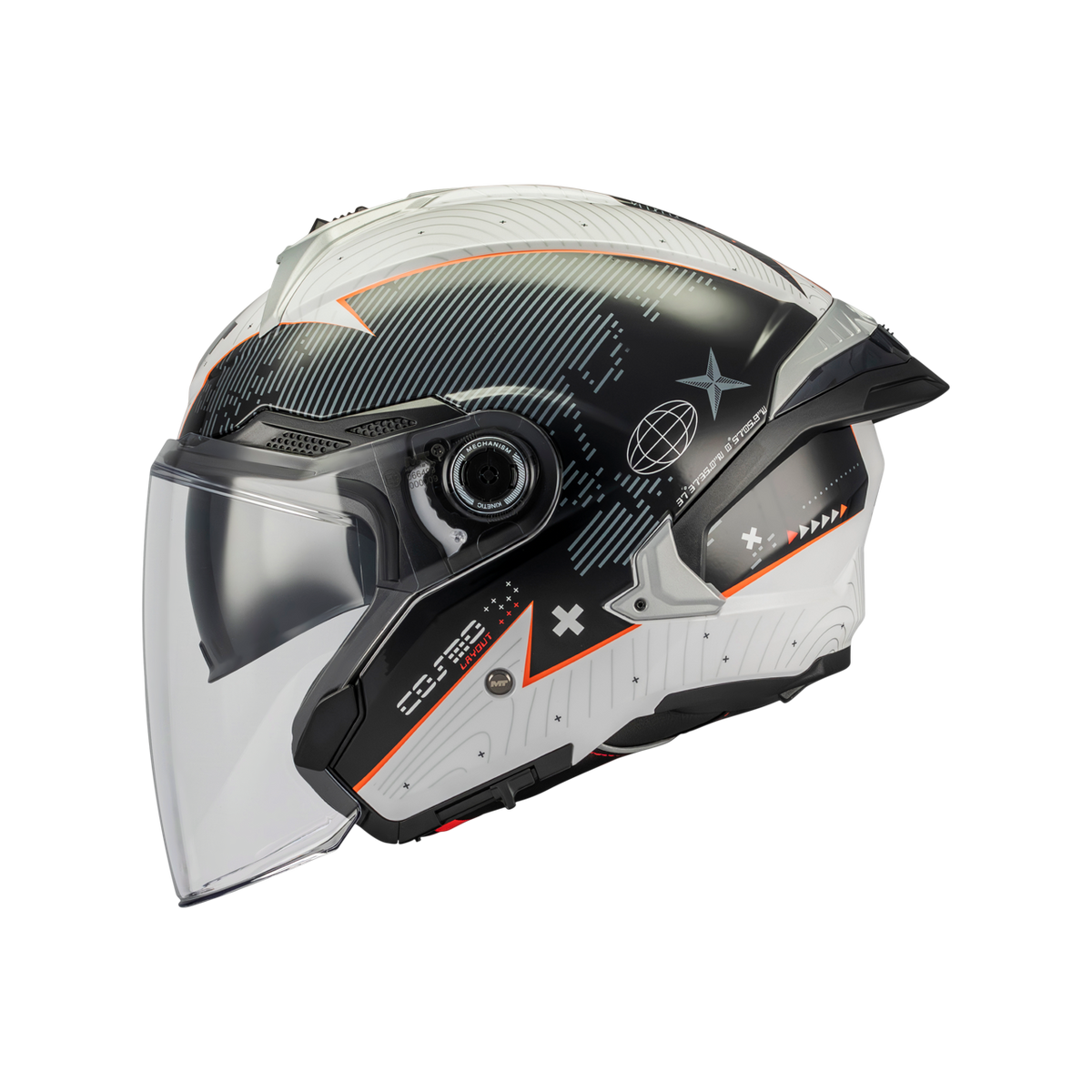 Casco MT Helmets Cosmo SV Layout A1 Brillo, vista 1