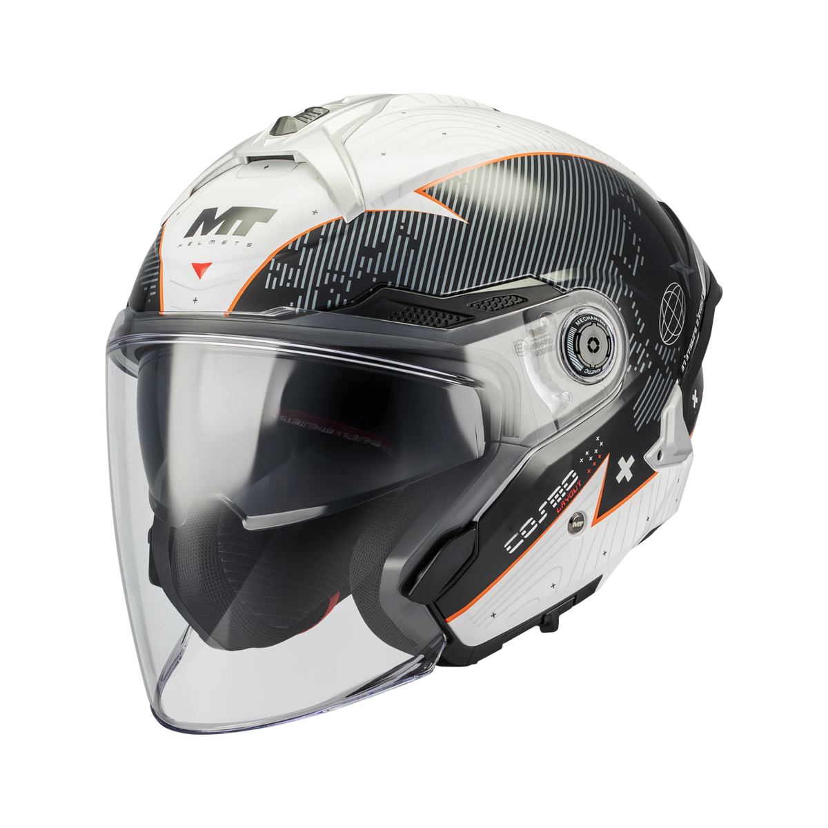 Casco MT Helmets Cosmo SV Layout A1 Brillo, vista 2
