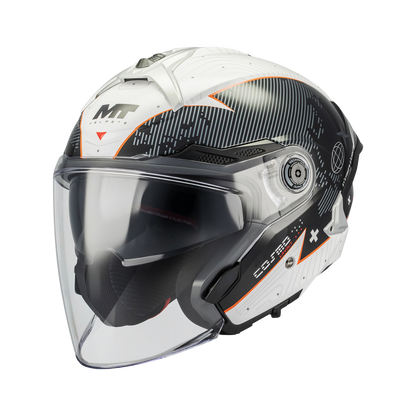 Casco MT Helmets Cosmo SV Layout A1 Brillo, vista 2