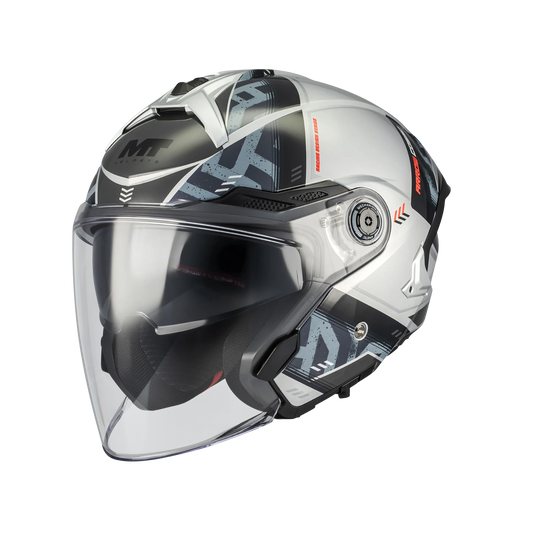 Casco MT Helmets Cosmo SV Arrow C2 Brillo, vista 2