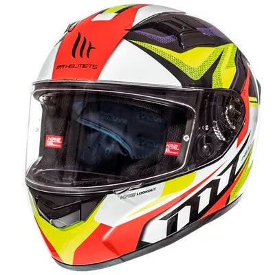 Casco MT Helmets KRE Lookout G4 Amarillo Flúor Brillo