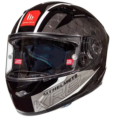 Casco MT Helmets KRE Snake Carbon 2.0 A0 Rojo Brillo