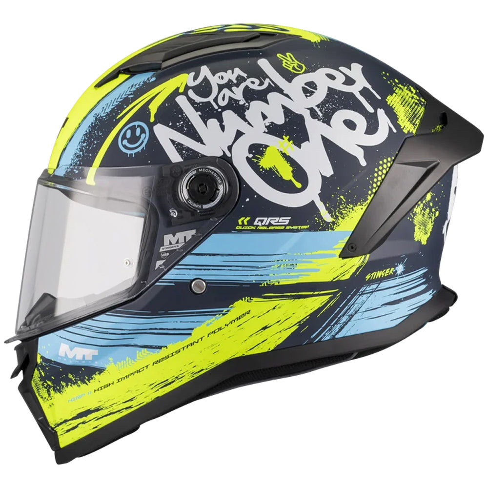 Casco MT Helmets Stinger 2 Rocket C3 Mate 2