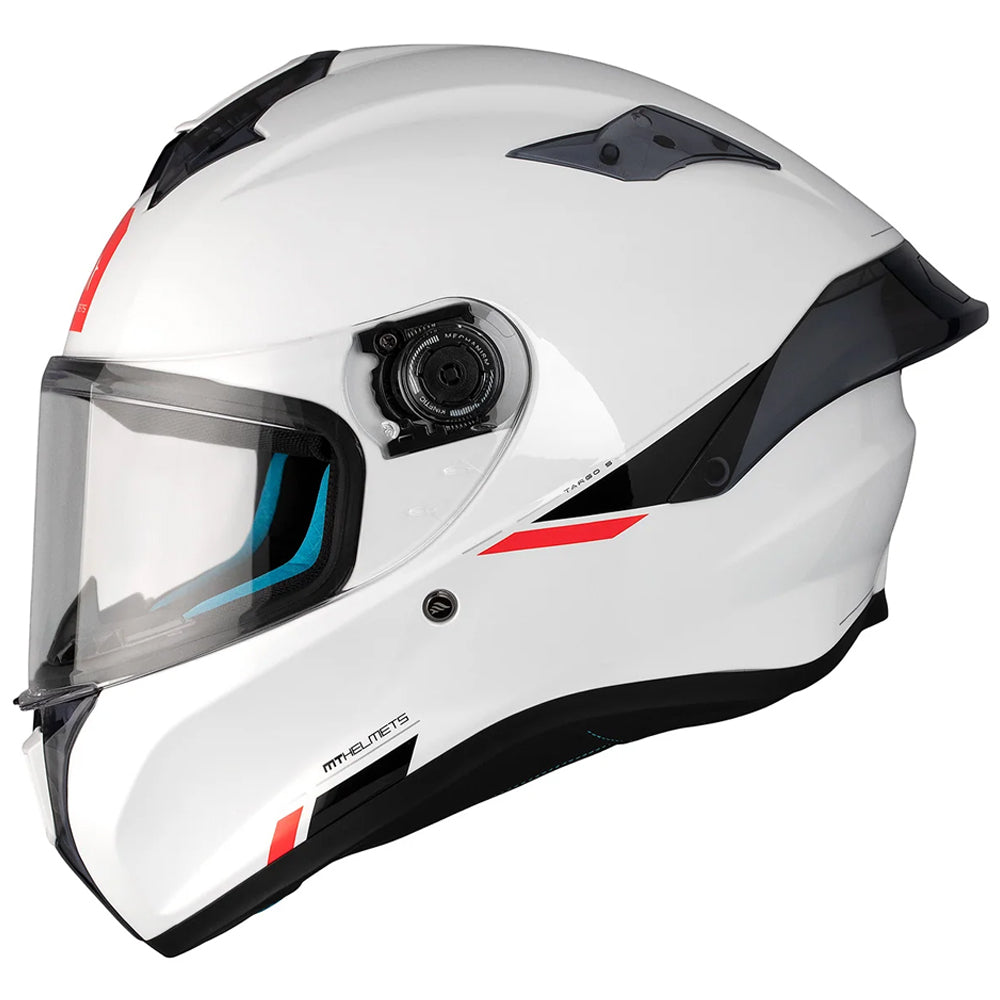Casco MT Helmets Targo S Solid A0 Perla Brillo 2