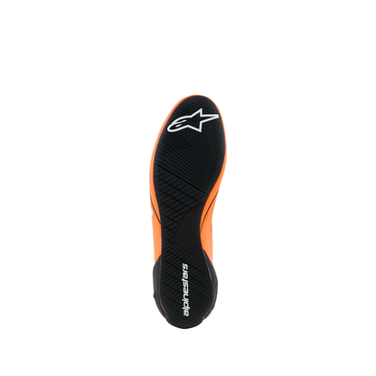 Zapatillas de Karting Alpinestars Supertech K FIA 8877-2022 Naranja Flúo/Negro/Blanco, suela