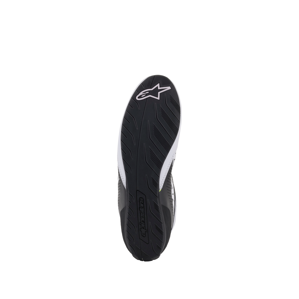 Zapatillas de Karting Alpinestars Tech-1 K Start V2 Blanco/Negro/Amarillo Flúo, suela