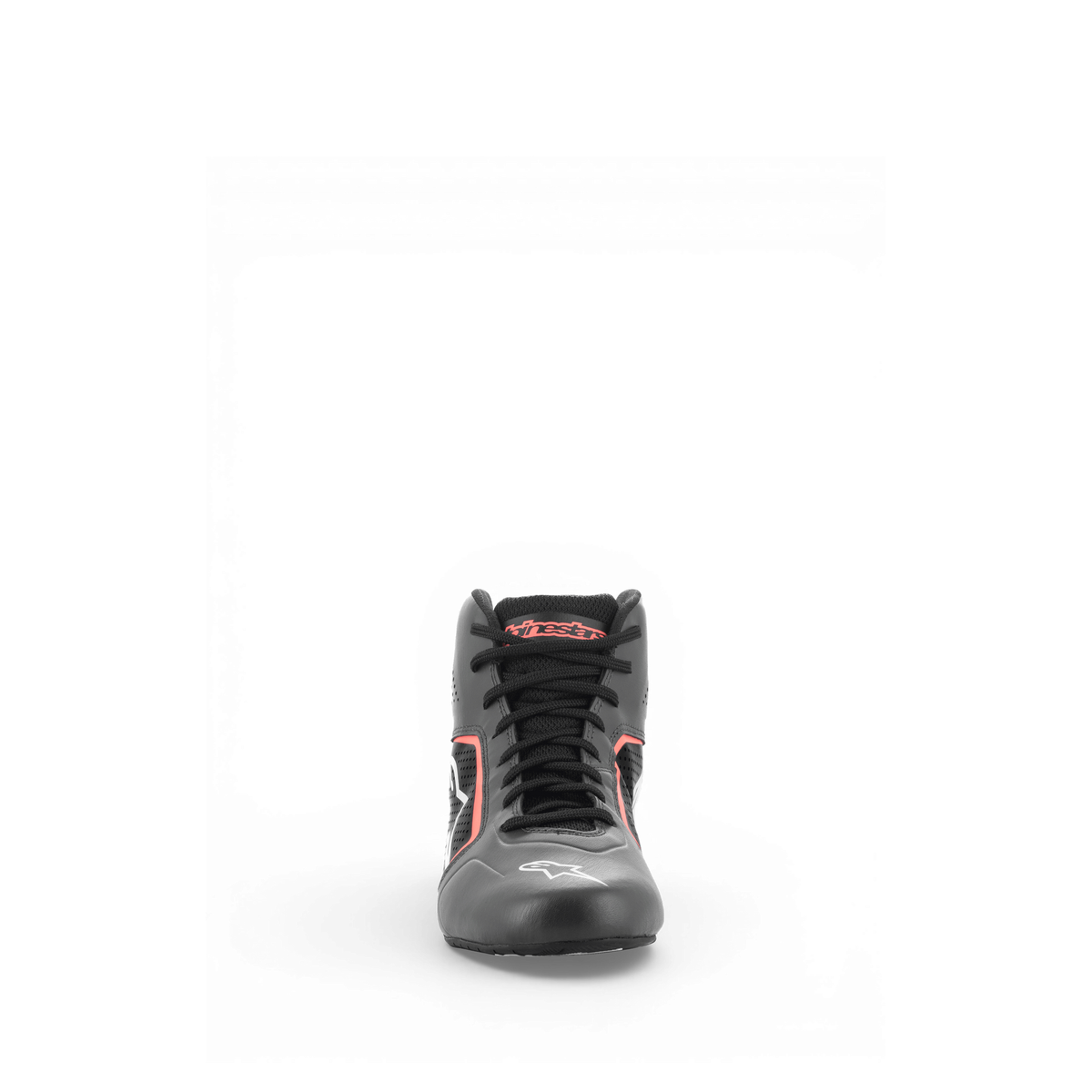 Zapatillas de Karting Alpinestars Tech-1 K Start V2 Asfalto/Negro/Naranja Flúo, vista lateral exterior