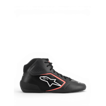 Zapatillas de Karting Alpinestars Tech-1 K Start V2 Asfalto/Negro/Naranja Flúo, vista tres cuartos