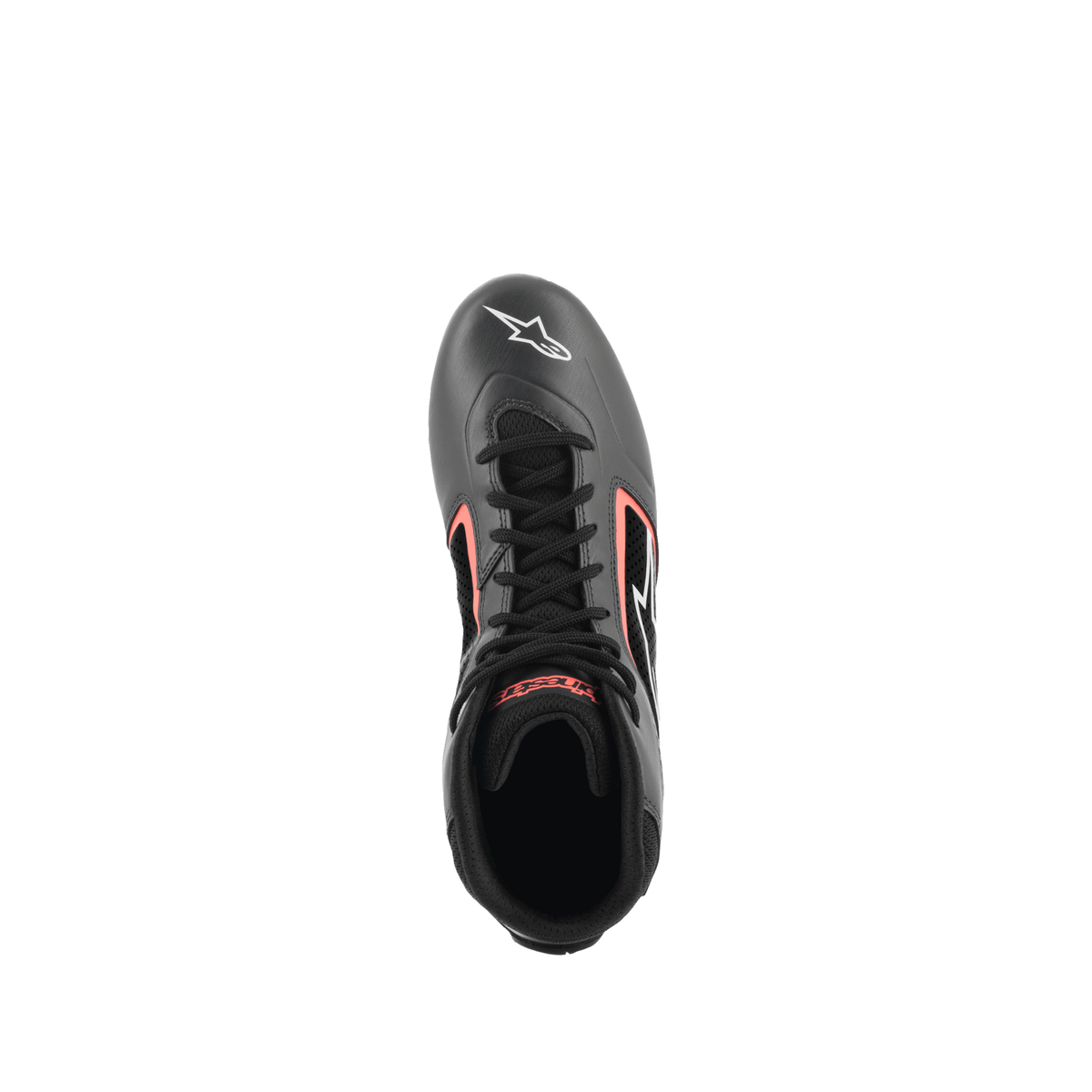 Zapatillas de Karting Alpinestars Tech-1 K Start V2 Asfalto/Negro/Naranja Flúo, vista trasera