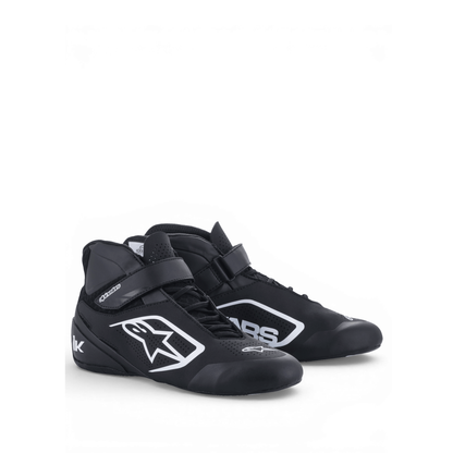 Zapatillas de Karting Alpinestars Tech-1 K Start V2 Negro/Blanco, vista frontal