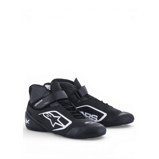Zapatillas de Karting Alpinestars Tech-1 K Start V2 Negro/Blanco, vista frontal